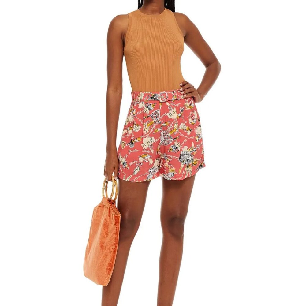 ANTIK BATIK Hilo Belted Crepe de Chine Shorts Small/Size EU 38 - Picture 1 of 9